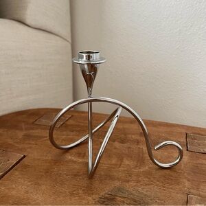Black+Blum modern chrome taper candle holder